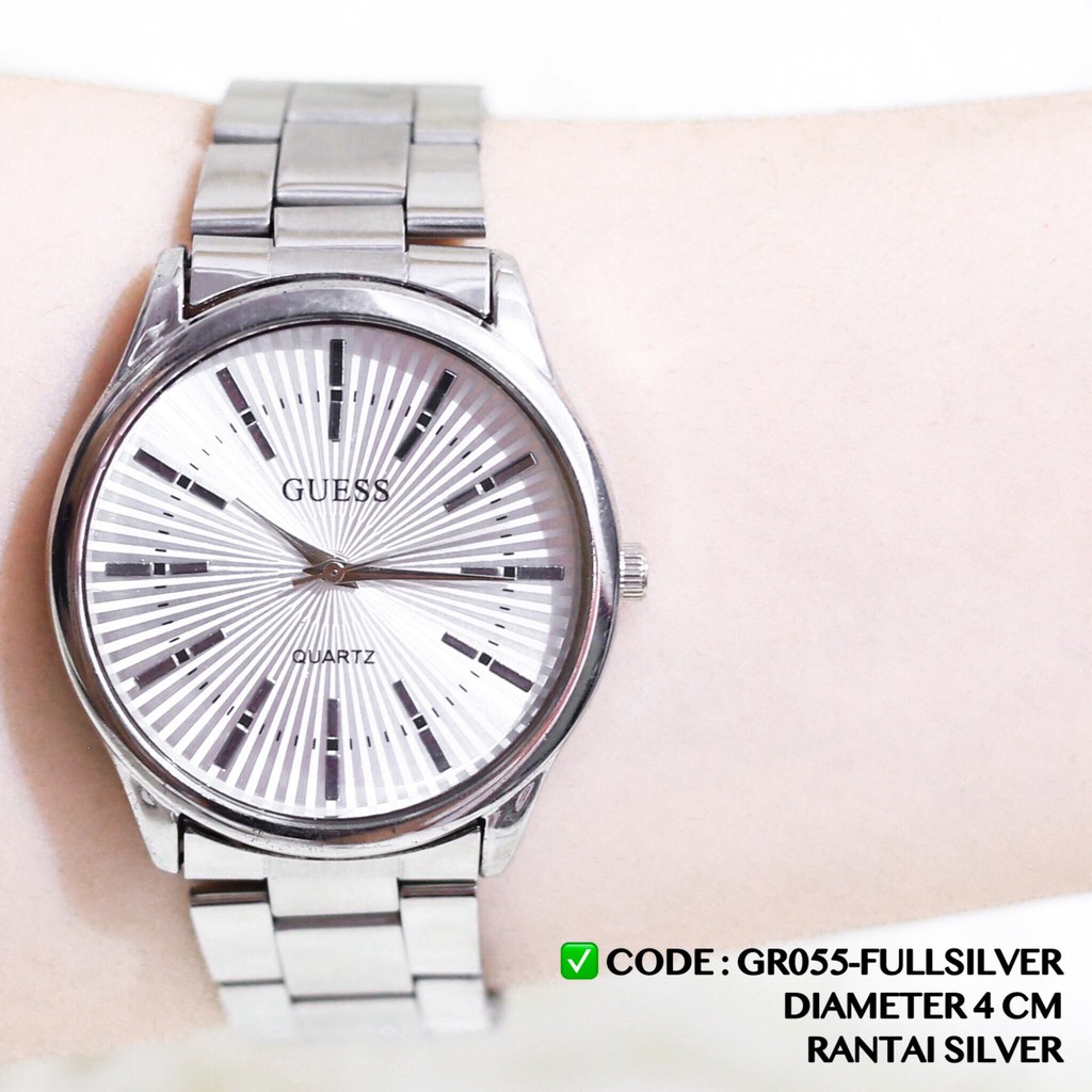 Jam tangan Couple GUESS Rantai Wanita dan Pria pasangan CG007 CG020