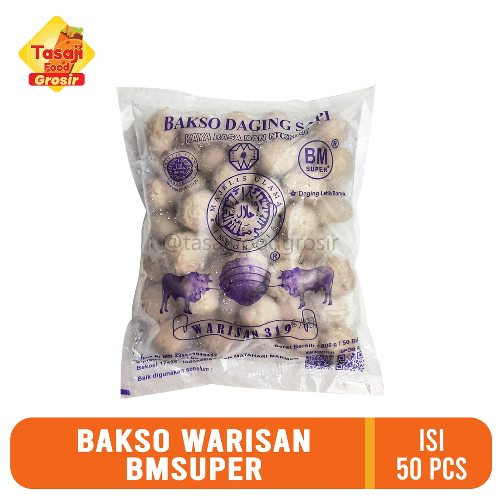 Jual Bakso Warisan Bmsuper Isi 50 Pcs Shopee Indonesia