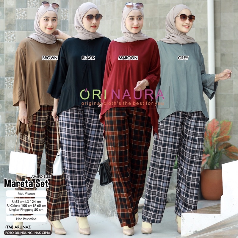 MARETA SET BY ORI NAURA (100% REAL PICT BERLABEL ORI NAURA)