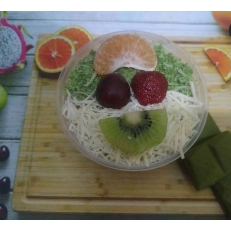 

Salad buah saus vla matcha 300 ML