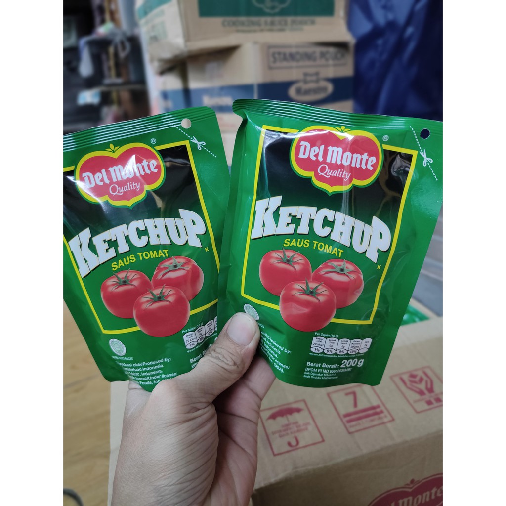

delmonte del monte saus tomat ketchup 200 gram