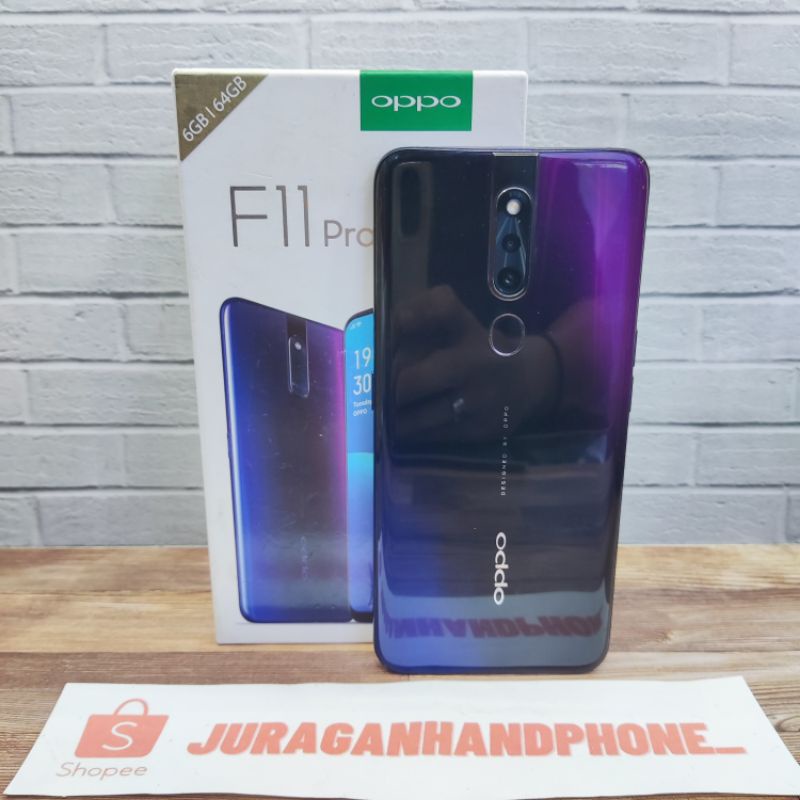 Oppo F11 Pro 6/64 GB HP Second Seken Bekas Original Ex Garansi Resmi