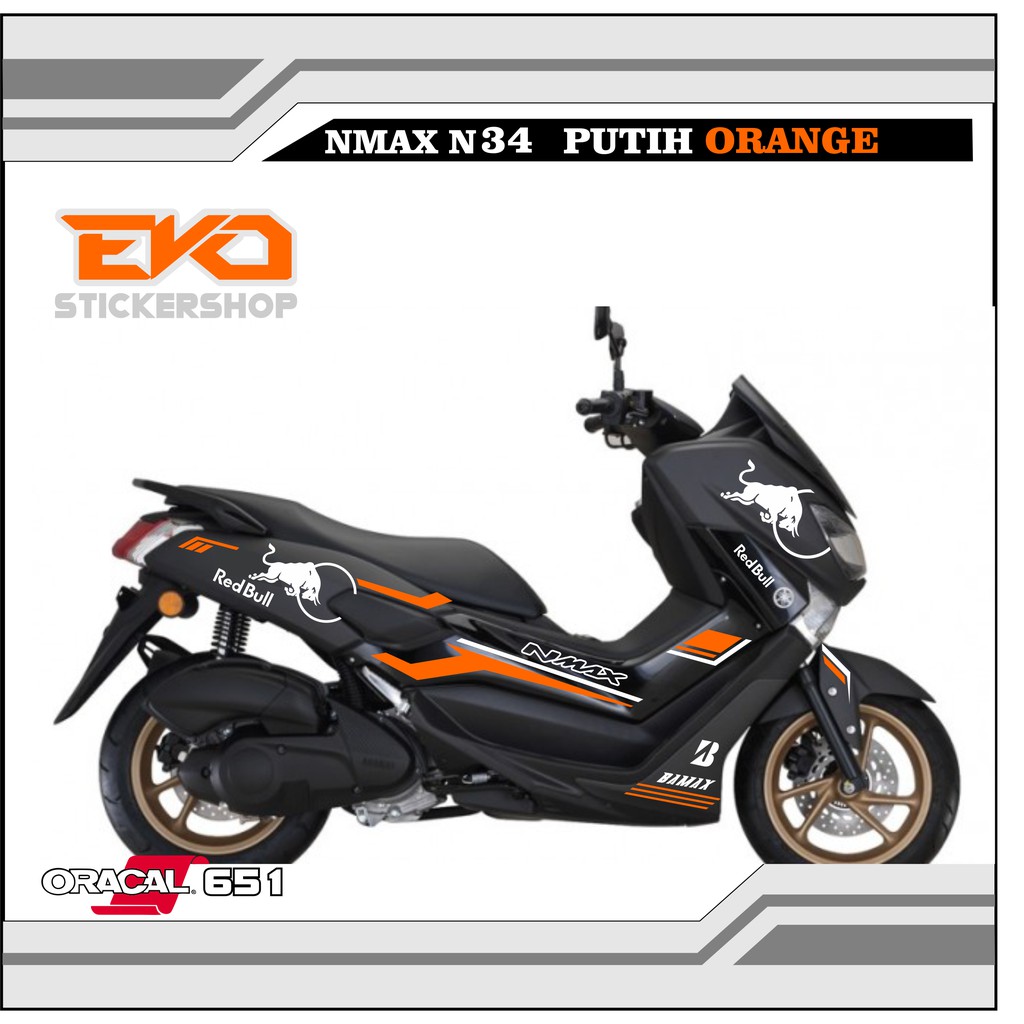 Sticker Nmax Hitam Cutting Stiker Redbull Shopee Indonesia