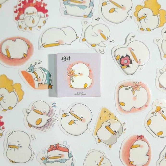 

15Pcs Stiker Motif Bebek Kawaii Cute untuk Scrapbook / Jurnal / Diary