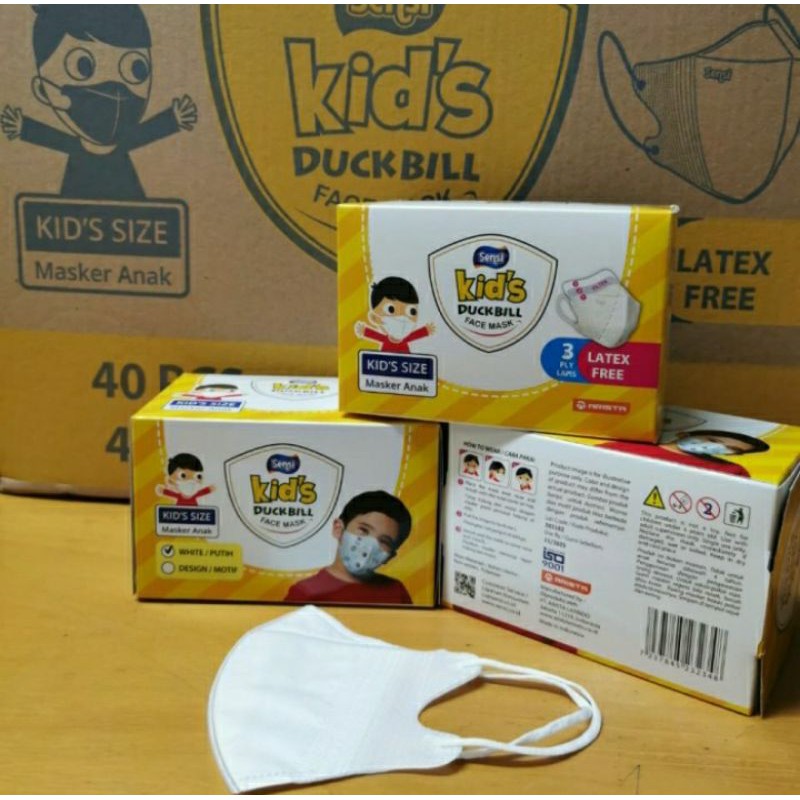 Masker Sensi Duckbill Kids isi 40 Pcs/Box