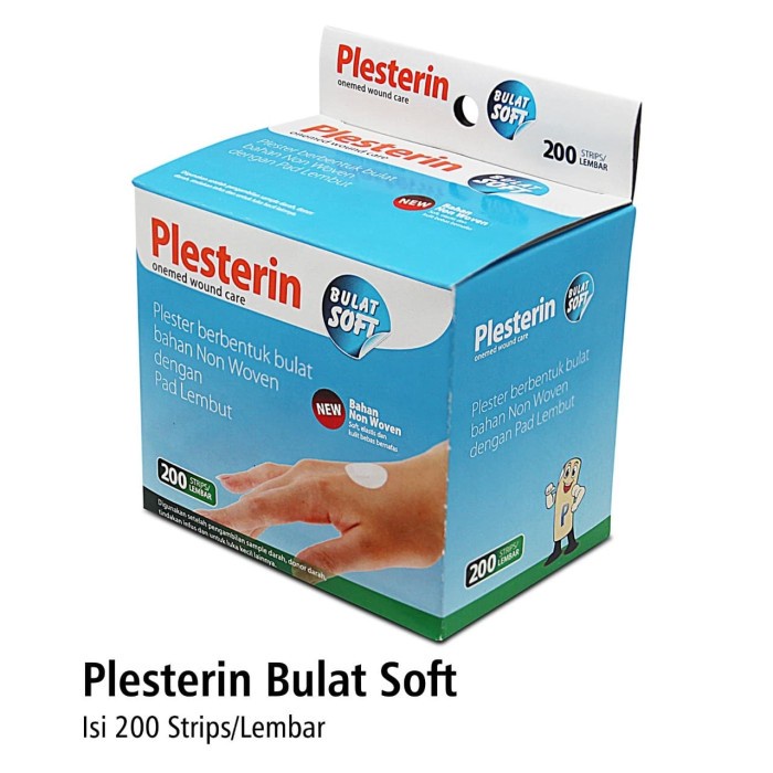 Plesterin Bulat Soft OneMed Non Woven box isi 200pcs OJB