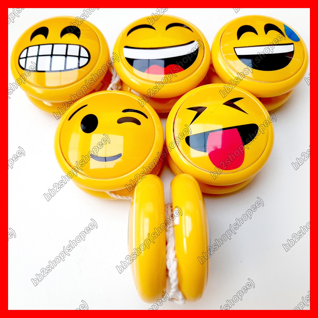 Jual Yoyo Emoji YoYo Emoticon Motif Gambar Smile Senyum Smiley Face Mainan