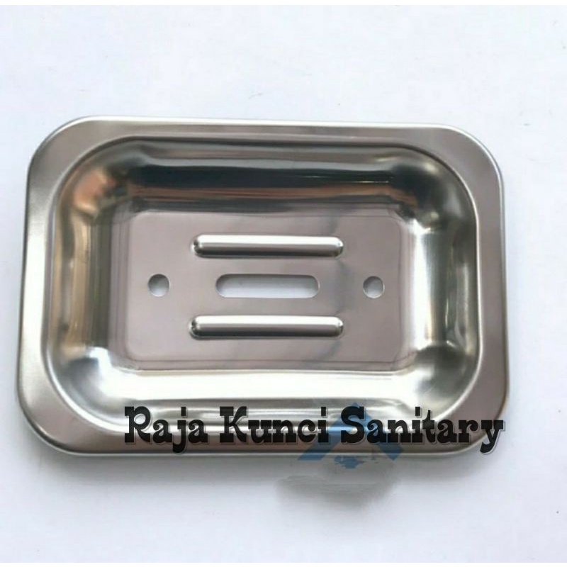 Tempat Sabun Batang Plat Stainless/Rak Sabun Batang Stainless