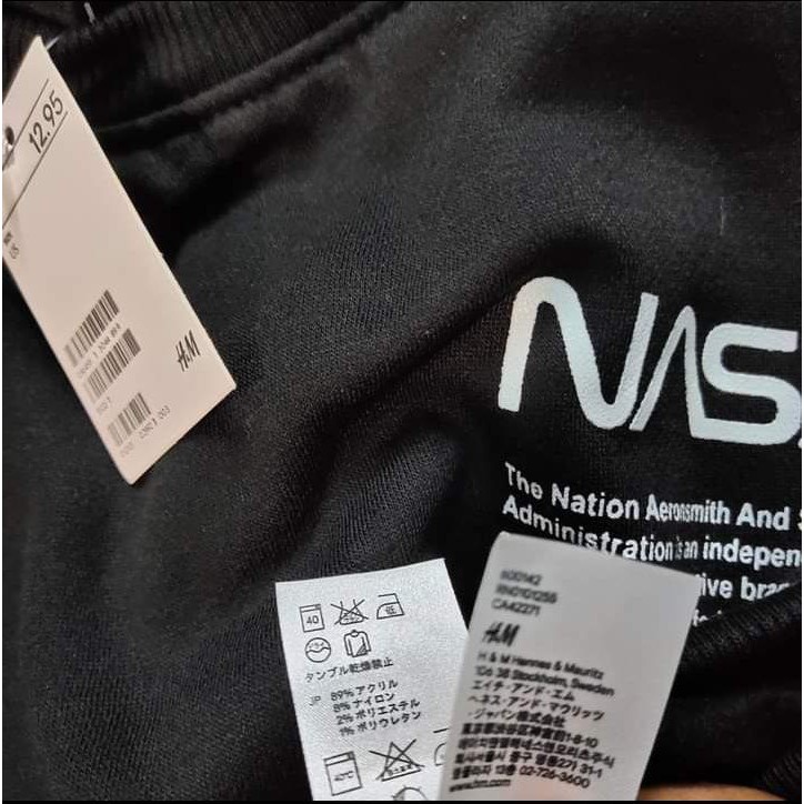 Crewneck Nasa H*M Evacuation Hitam Full Lebel Uniqlo l Sweater North South East South East West Russ Premium Quality Termurah