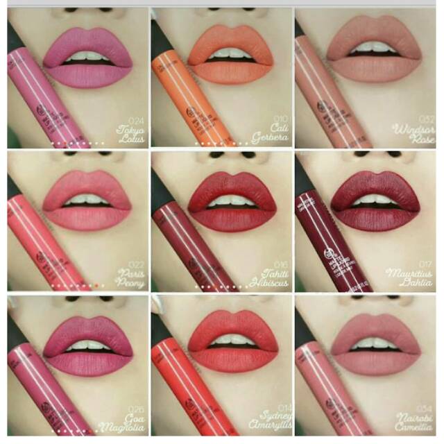 The Body Shop Lip Cream Liquid Shopee Indonesia Warna lipstik body shop matte