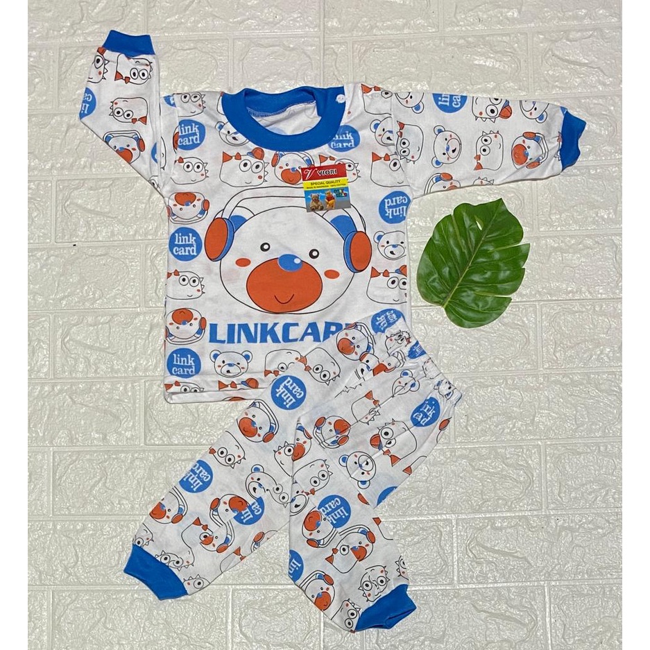 baju anak lucu murah motif linkcard setelan 3-18bulan (PP076)