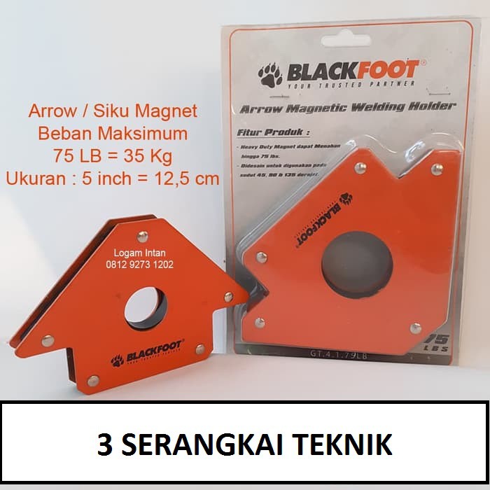 BLACKFOOT Welding Magnet Siku Las 75 lbs Magnetic Hold 5 Inch