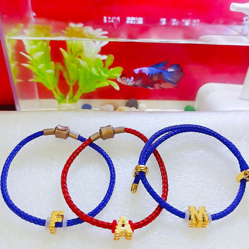 Charm Alphabet Emas Kadar 700/16k Gelang Alphabet