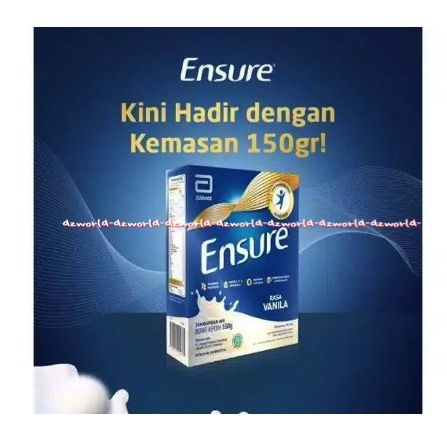 Ensure Gold 150gr Rasa Vanilla  Susuk Bubuk Ensur Kemasan Kotak Box Susu Untuk Kalsium Tulang Vitamin D Omega 3  En Sure Milk Powder Abbott 150 gram