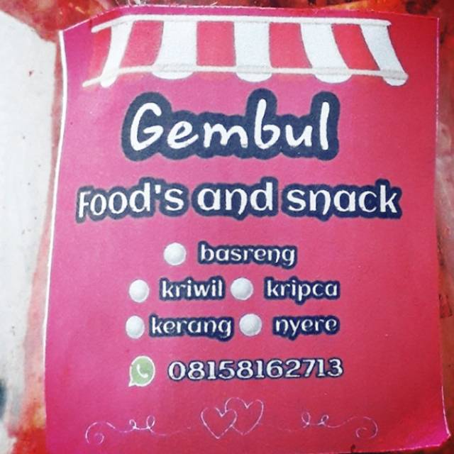 

Cemilan Gembul Food's And Snack