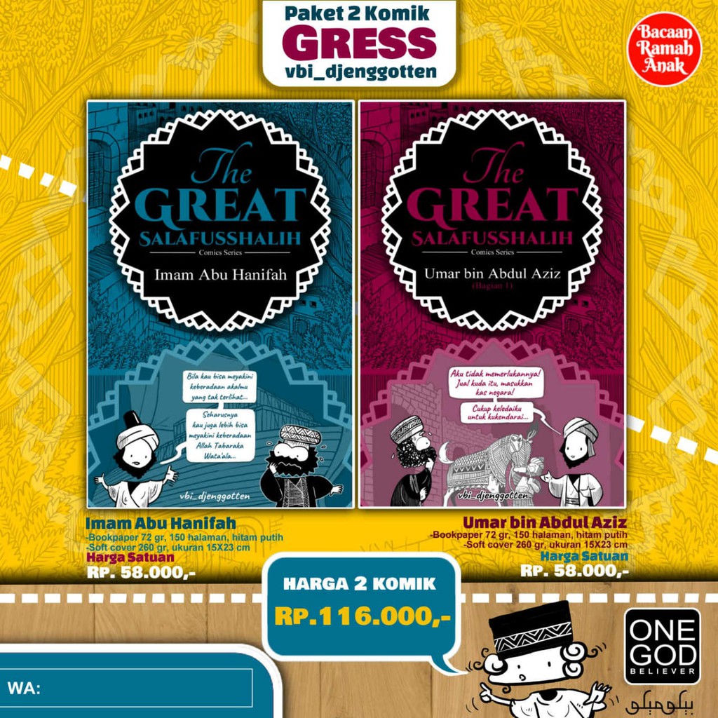 Buku Komik The Great Salafusshalih vbi_djenggotten