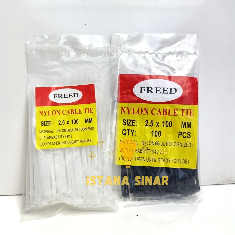 Kabel Ties / Cable Ties / Kabel Tis Freed 10 15 25 30 cm (100 pcs)