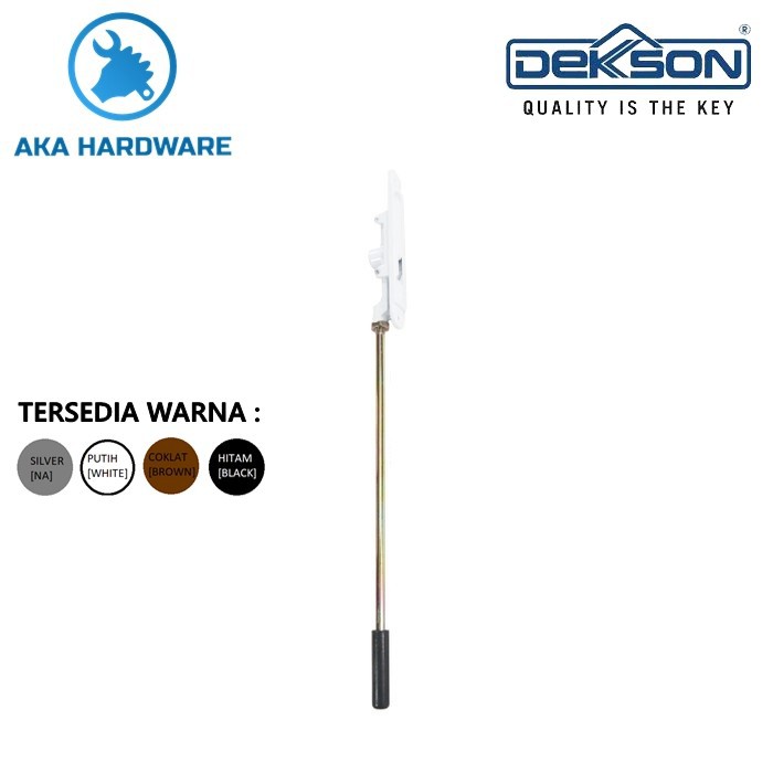 [PROMO EKSKLUSIF] Flush Bolt Dekkson Fb 508 Wh / Grendel Slot Pintu Swing Aluminium LIMITED