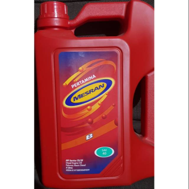 Oli mesin diesel mesran B sae 40 (4lt)