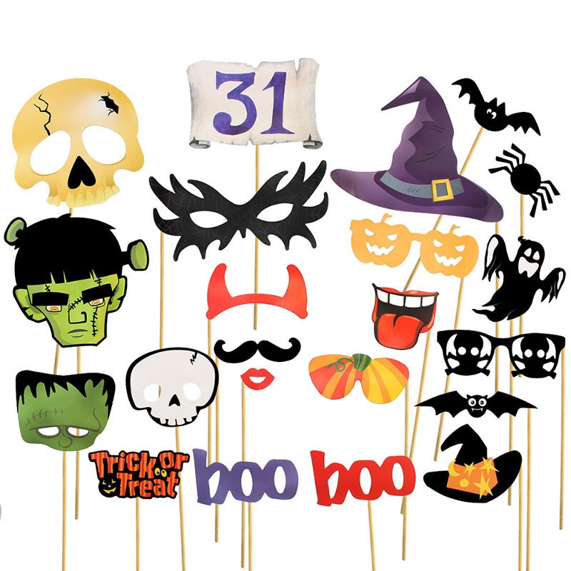 C0486 funprop Halloween Fun Props FUN PROP 22PCS  photo booth property