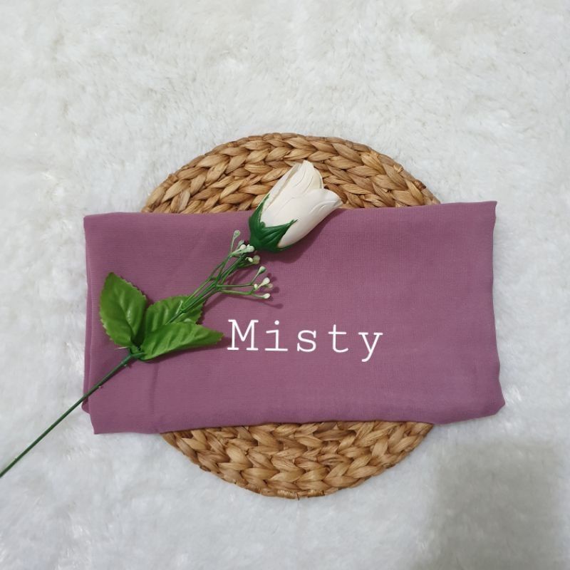 (TERMURAH) hijab Segiempat Bella Square Pollycotton premium-Misty