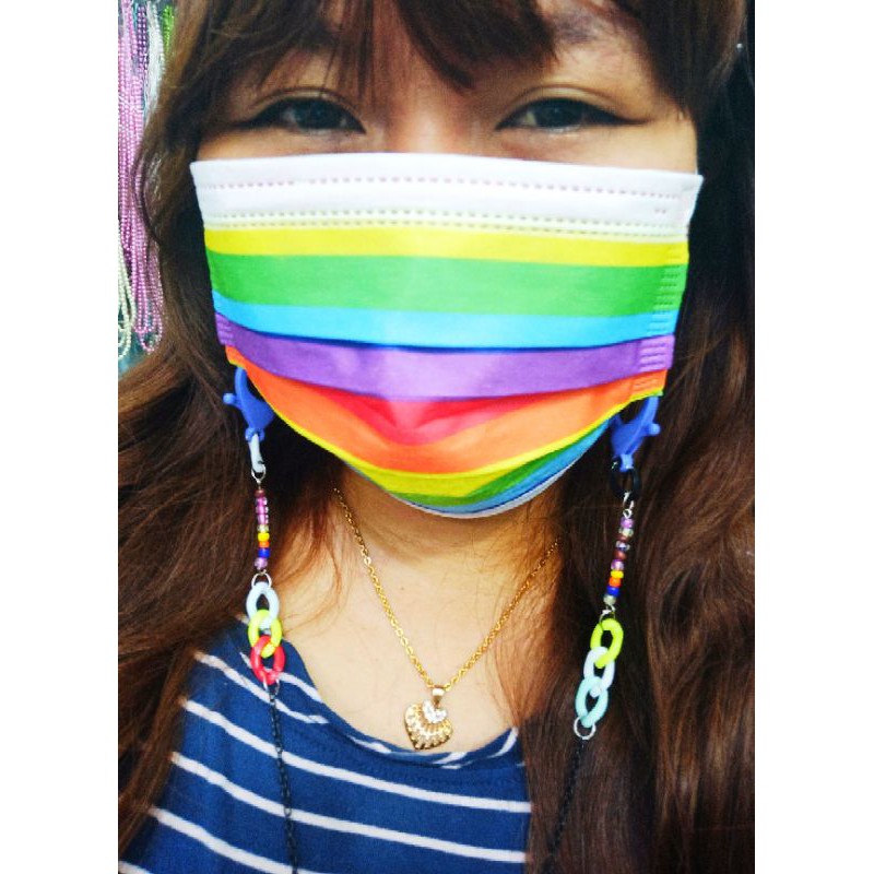 Strap Rantai Masker Akrilik Tali Gantungan Kalung Masker Strap Lanyard Mask Korea Handmade