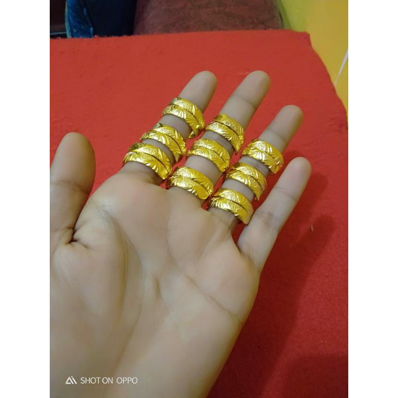 cincin wajik dobel siliasih all size ukuran