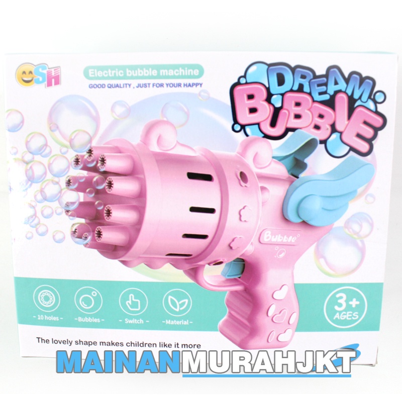 MAINANKEI ANAK MURAH DREAM BUBBLE GUN SH677 MAINAN TEMBAKAN GELEMBUNG HOLES