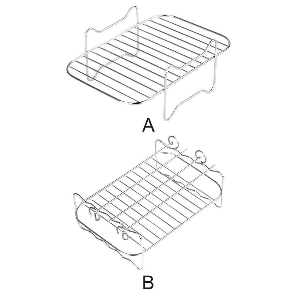 Preva Air Fryer Rak Untuk Ninja Stainless Steel Air Fryer Aksesoris Grill Rack