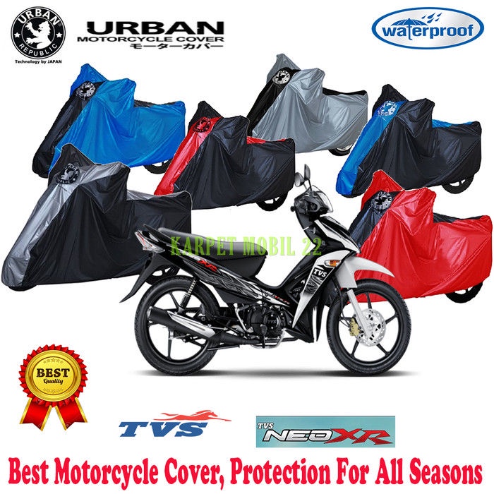 Cover Sarung Tutup Sepeda Motor Urban TVS NEO XR Bahan PVC Waterproof