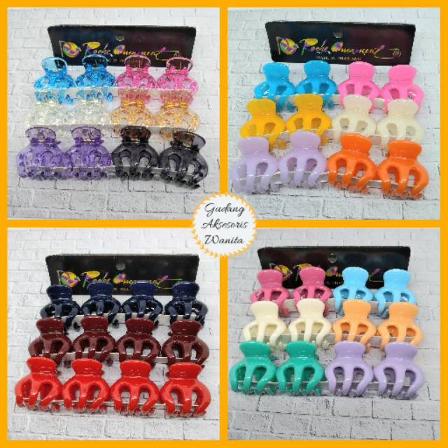 Jepit Rambut Jedai Mini 3 cm / Jedai Bangkok 12 pcs