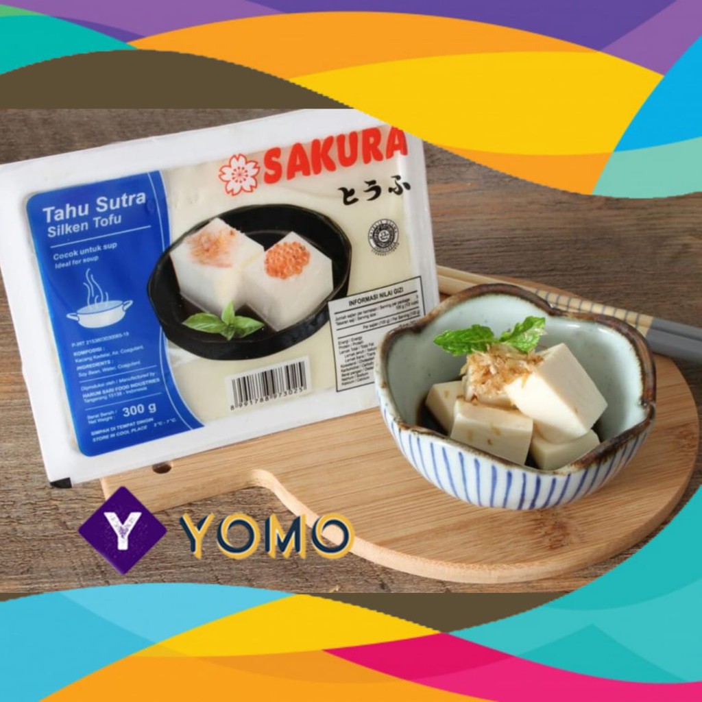 

Sakura Tahu Sutera Sutra Putih Kotak Jepang 300 gram/Silken Tofu