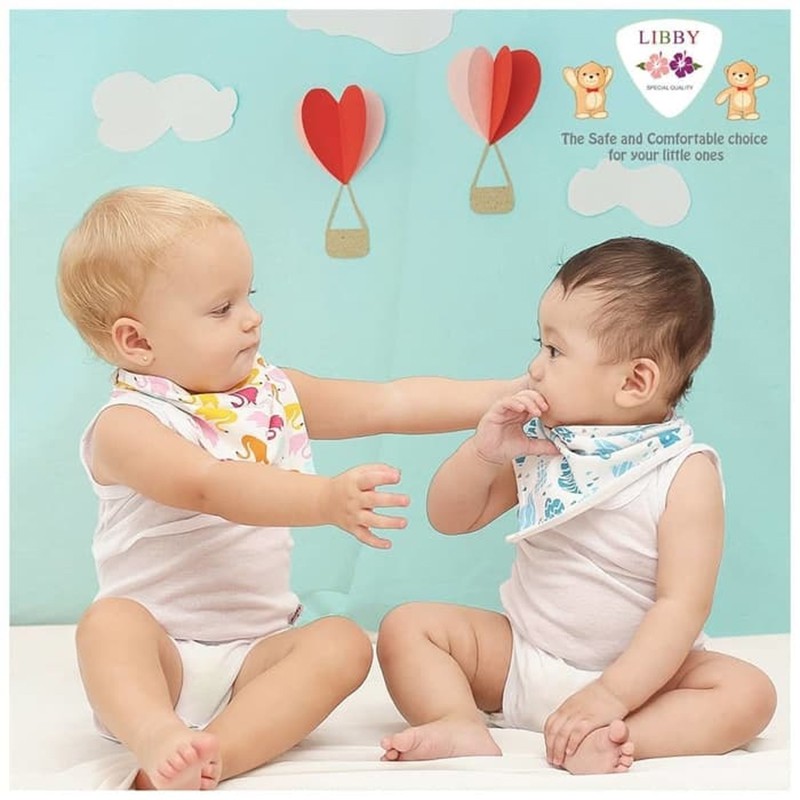 Libby Baby Scarf Bibs Slaber Celemek Bayi Set 2pcs Per Pack