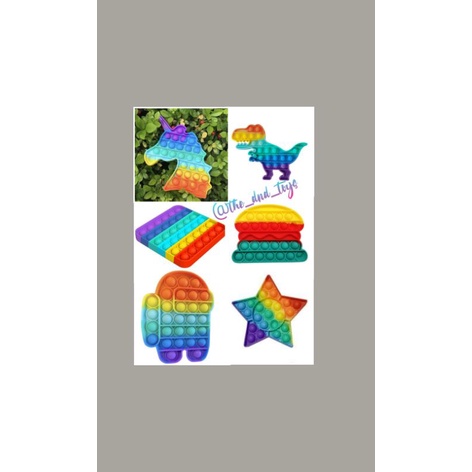 Mainan Pop It Popit Fidget Push Bubble Penghilang Stress Murah-1