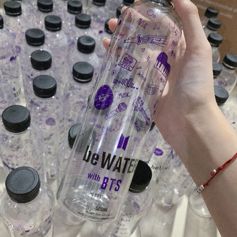 BE Water With BTS bottle
