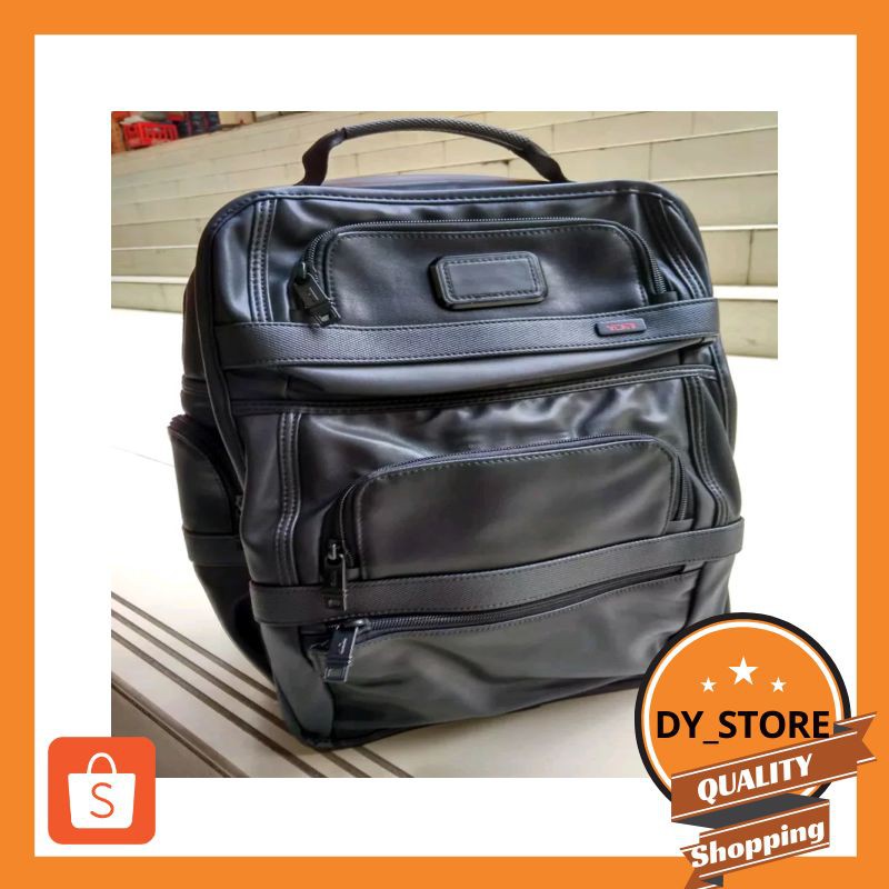 Grosir TAS RANSEL KULIT ASLI BACKPACK TUMI ALPHA 2 TPASS BUSINESS LEATHER  BRIEF  PRIA MIRROR