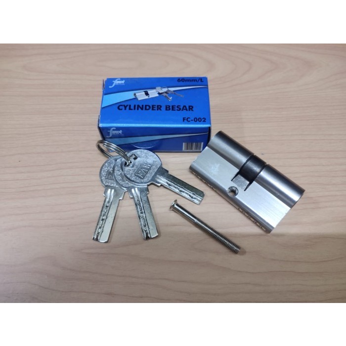PTMndri - Cylinder Knob Besar Computer Key Silinder Kunci Komputer Pintu FAWI 02
