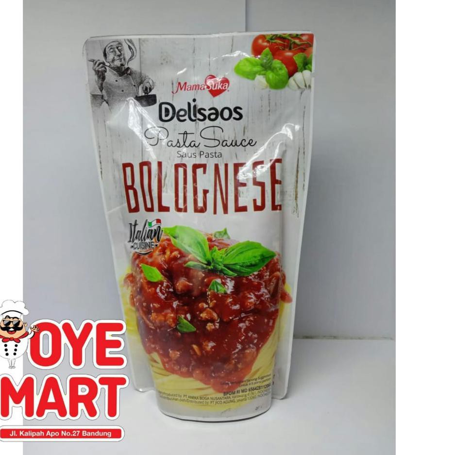 

TERLARIS!!! MAMASUKA DELISAOS SAUS PASTA BOLOGNESE 315GR/SAUS PASTA BOLOGNESE HARGA PROMO
