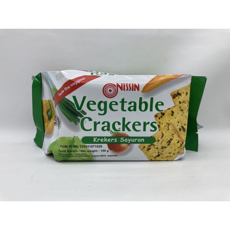 Nissin VEGETABLE CRACKERS 150g YANG KOTAKKK