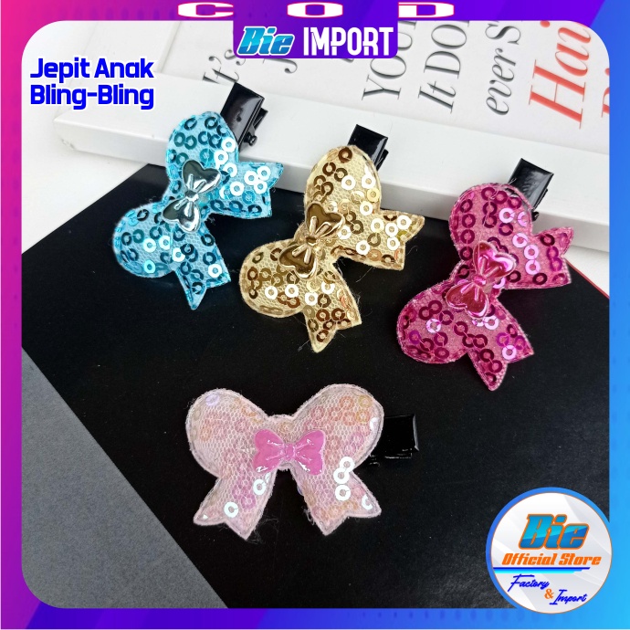 Jepit Anak Bling Polos Impor Best Seller