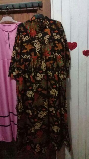 Gamis Batik Modern Syari Catik Dres Catik Busui