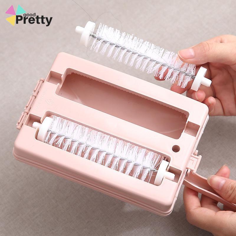 Sikat Pembersih Rumah Tangga Double Roller Sikat Debu Besar Pegangan Panjang Karpet Sofa Bed Sikat Penyapu - PD