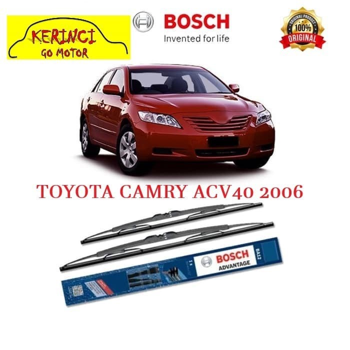 WIPER TOYOTA CAMRY ACV40 2006 BOSCH ADVANTAGE 24&quot; &amp; 19&quot; SEPASANG