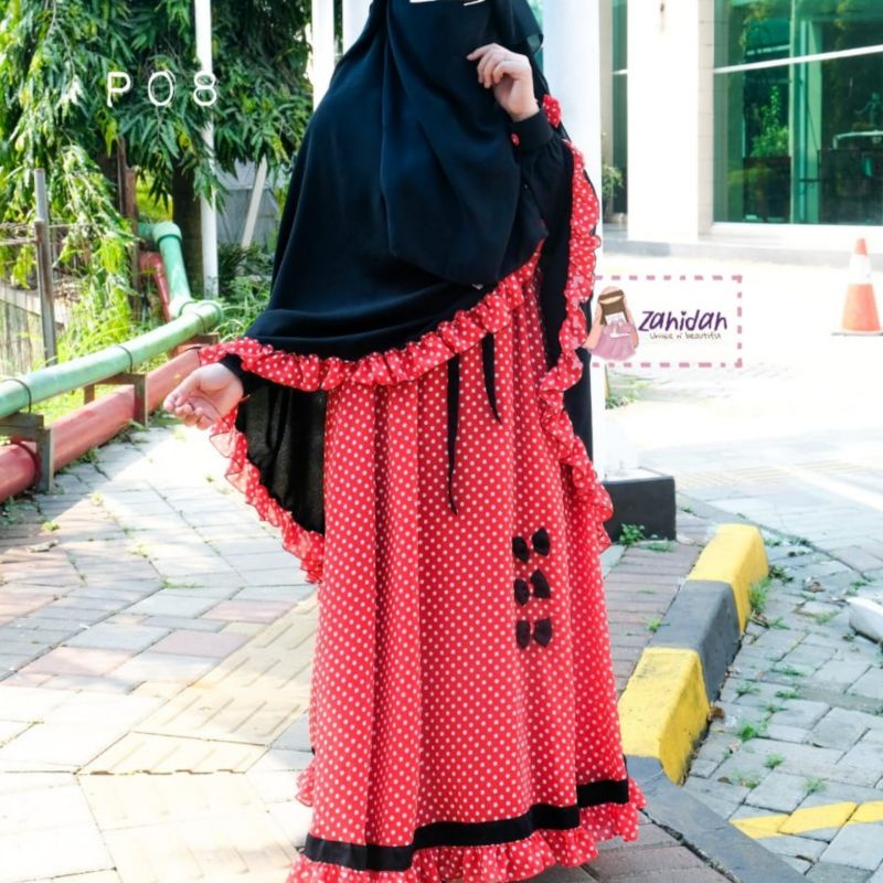 Gamis Sweet Polka Zahidah