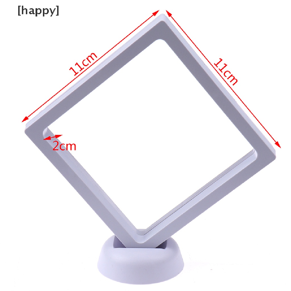 Ha Kotak Display Perhiasan / Koin Bentuk Persegi 3D Dengan Stand