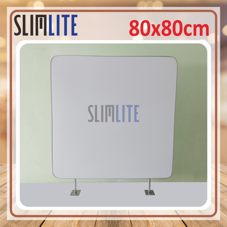 Sign Board 80x80cm / Neon Box tanpa Lampu / Papan Nama 80x80cm - polos / Papan Reklame / Papan Nama 