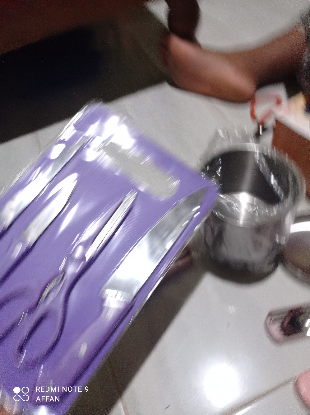 Pisau Set Talenan 5in1/pisau Dapur Anti Karat Pisau Daging Buah Sayur