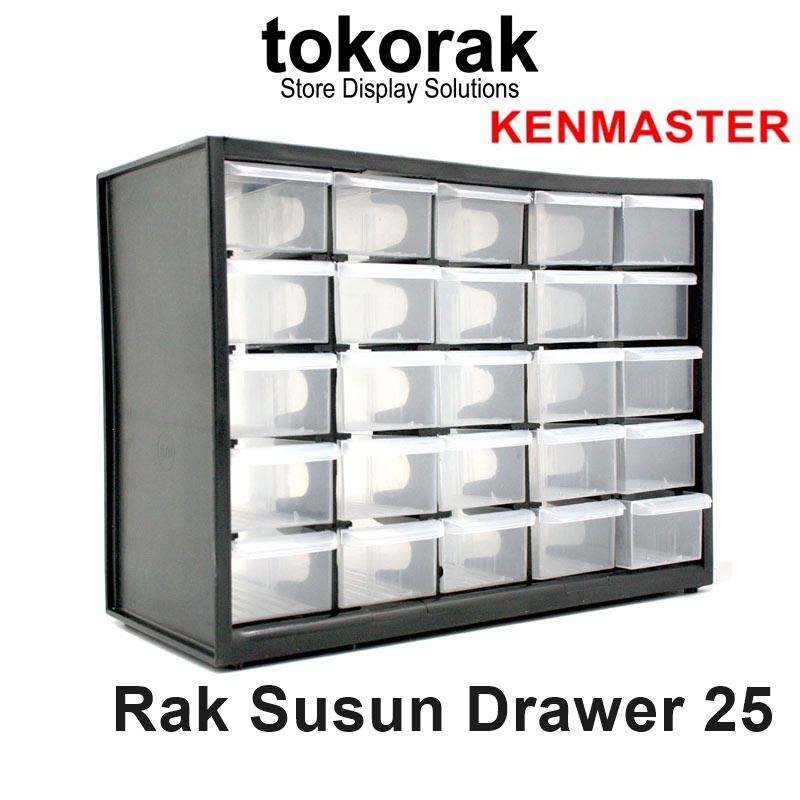 RAK SUSUN DRAWER 25 KENMASTER - SLOT KOTAK SPARE PART LACI ORGANIZER - KOMPARTEMEN