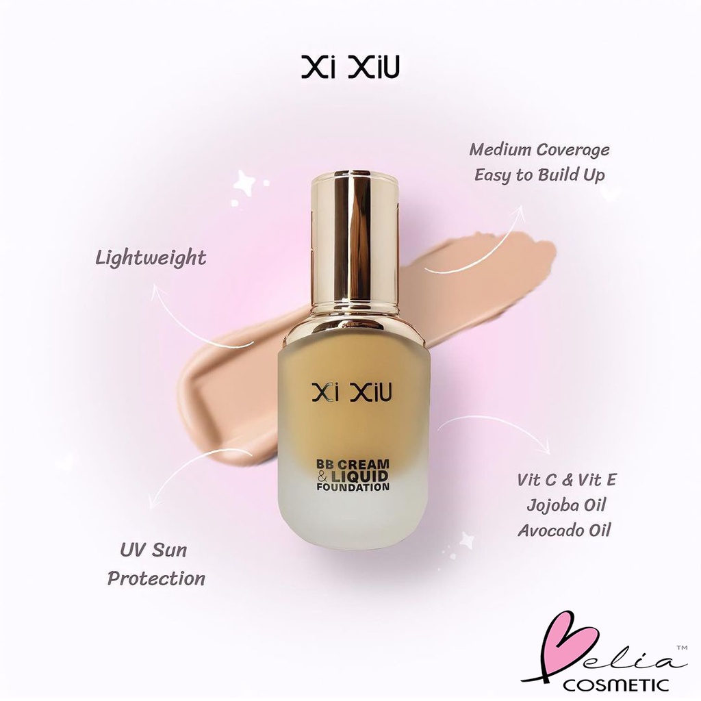 ❤ BELIA ❤ XI XIU Divine BB Cream Liquid Foundation | Flawless Full Coverage ANTI-UV | Xixiu BPOM