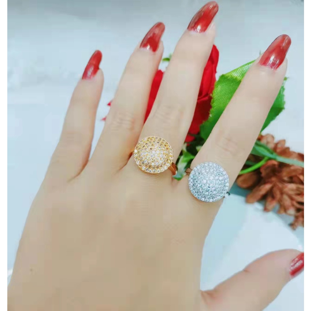 Cincin Xuping Permata Lapis Emas Perhiasan 1221